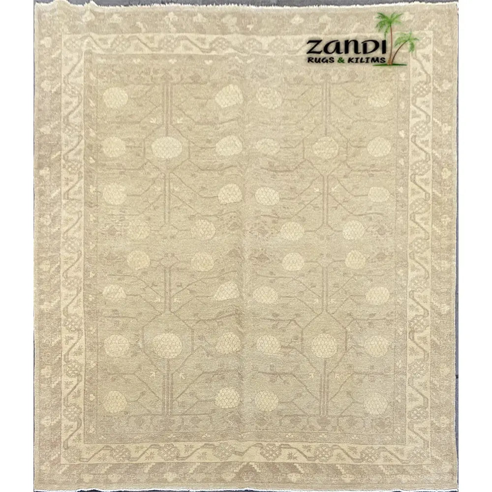 One Of The Kind Afghani Khotan Rug 10'0" x 8'0" zandirugs